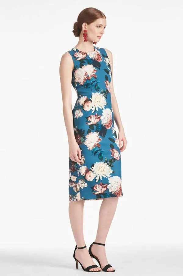 Sachin and Babi Anna Dress 8211 Teal Garden Teal Garden Women Midi