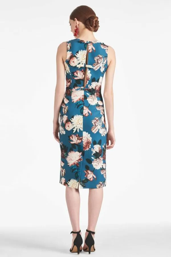Sachin and Babi Anna Dress 8211 Teal Garden Teal Garden Women Midi