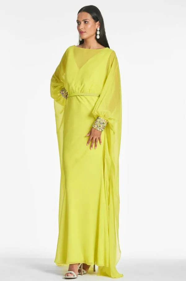 Sachin and Babi Aphrodite Gown 8211 Neon Limeade Neon Limeade Women Plus Sizes