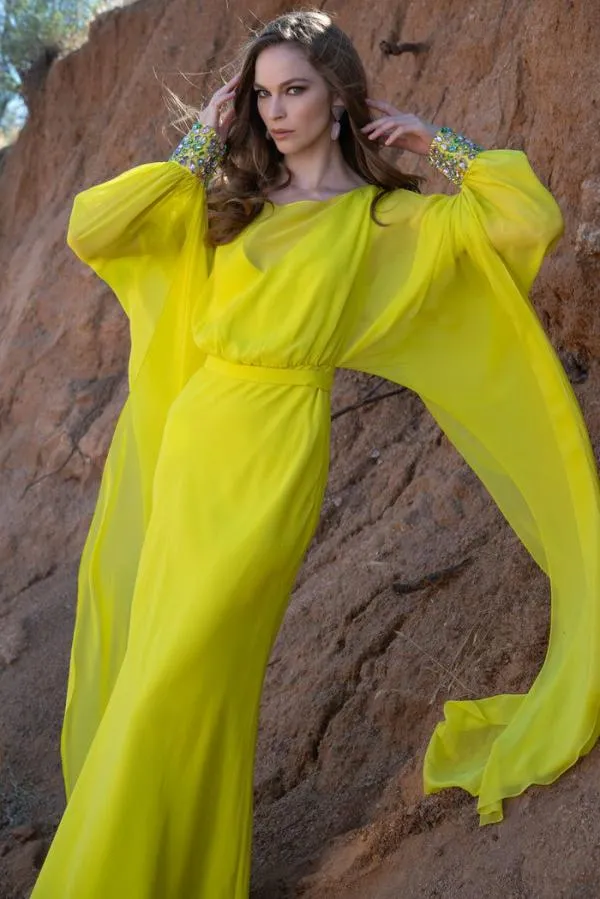 Sachin and Babi Aphrodite Gown 8211 Neon Limeade Neon Limeade Women Plus Sizes