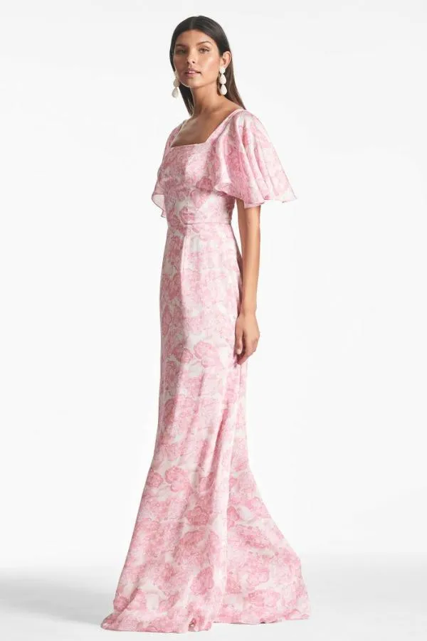 Sachin and Babi Aurora Gown 8211 Rouge Damask Rose Rouge Damask Rose Women Plus Sizes