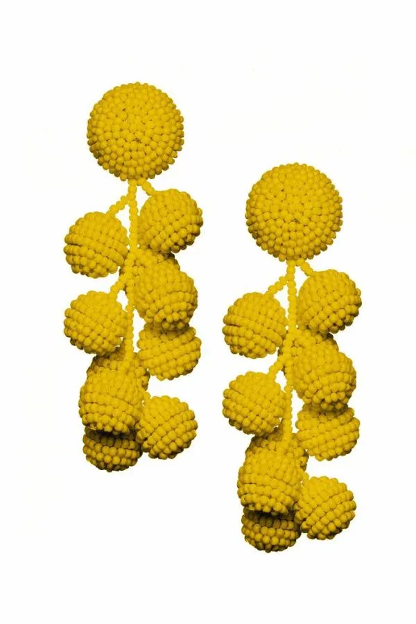 Sachin and Babi Coconuts Earrings 8211 Smooth Beads Gold Women Earrings