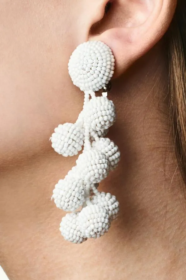 Sachin and Babi Coconuts Earrings 8211 Smooth Beads Gold Women Earrings