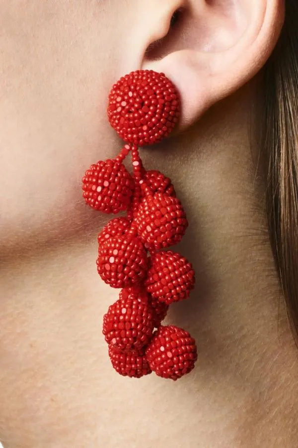 Sachin and Babi Coconuts Earrings 8211 Smooth Beads Gold Women Earrings