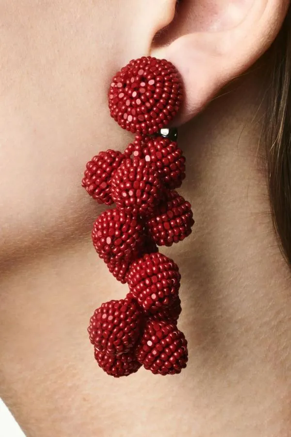 Sachin and Babi Coconuts Earrings 8211 Smooth Beads Gold Women Earrings