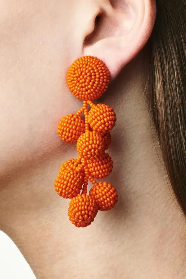 Sachin and Babi Coconuts Earrings 8211 Smooth Beads Gold Women Earrings