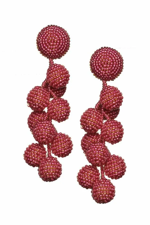 Sachin and Babi Coconuts Earrings 8211 Smooth Beads Gold Women Earrings