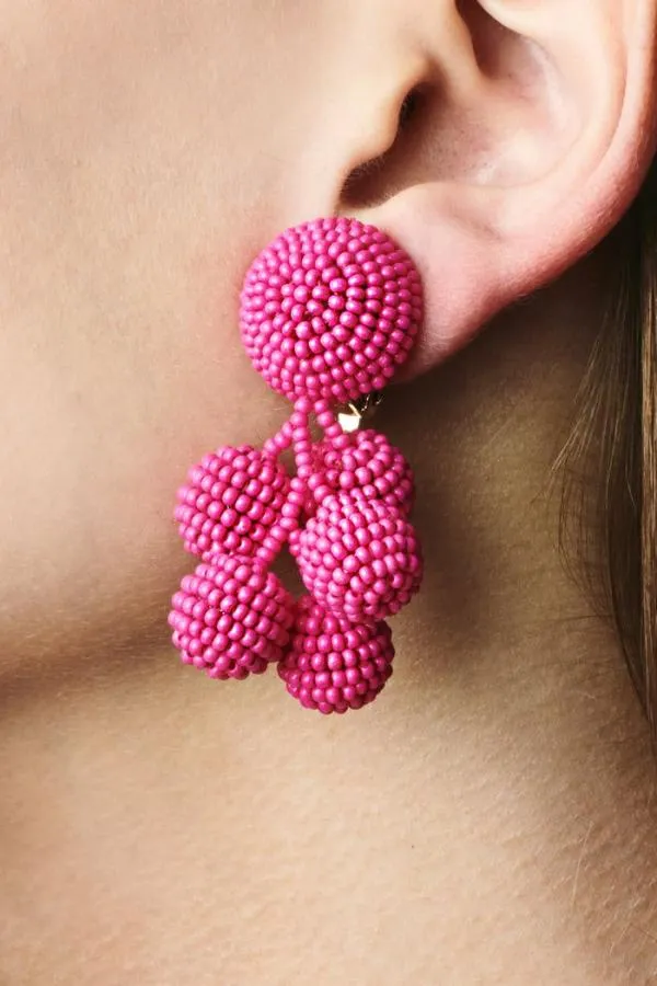 Sachin and Babi Mini Coconuts Earrings 8211 Smooth Beads White Women Earrings