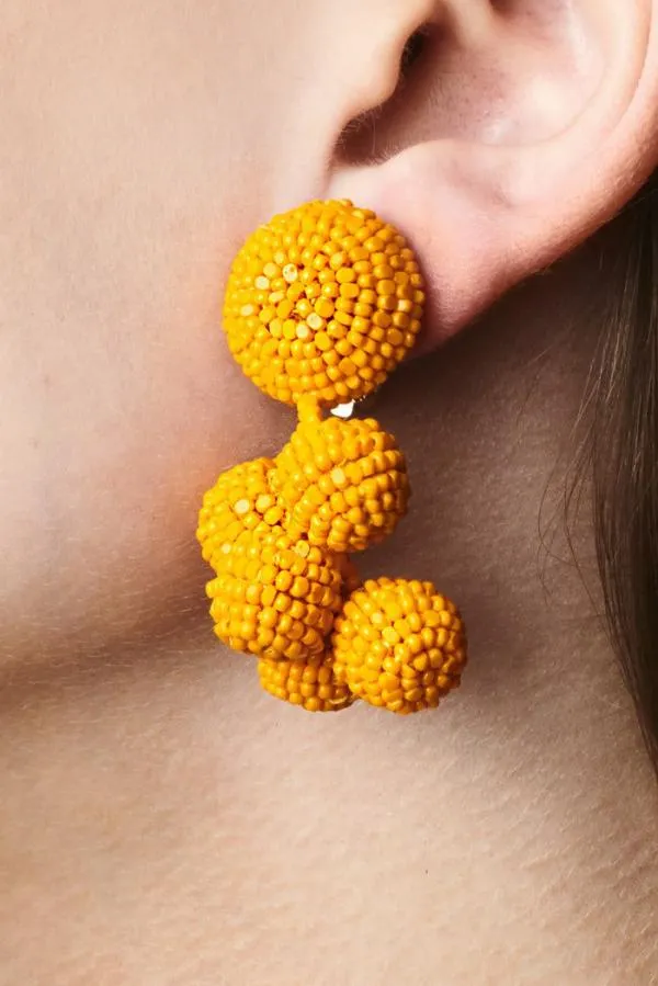 Sachin and Babi Mini Coconuts Earrings 8211 Smooth Beads White Women Earrings