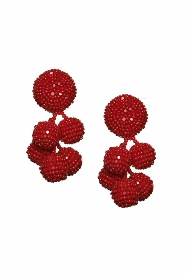 Sachin and Babi Mini Coconuts Earrings 8211 Smooth Beads White Women Earrings