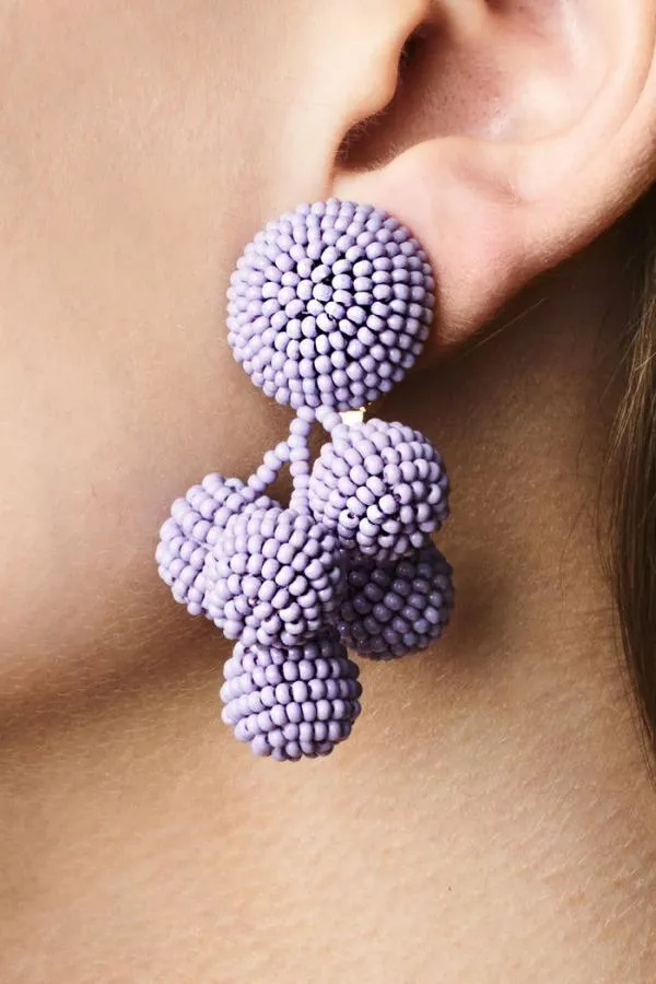 Sachin and Babi Mini Coconuts Earrings 8211 Smooth Beads White Women Earrings
