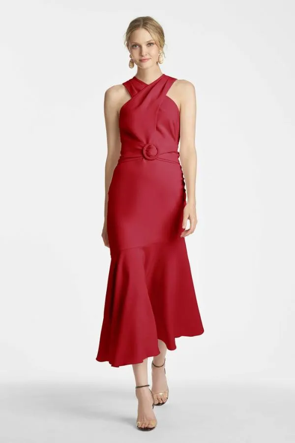 Sachin and Babi Naomi Dress 8211 Dark Red Dark Red Women Sheath