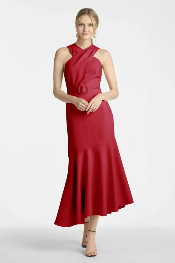 Sachin and Babi Naomi Dress 8211 Dark Red Dark Red Women Sheath