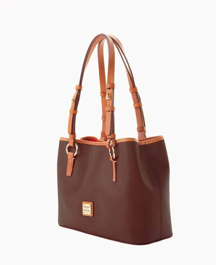 Saffiano Small Briana Amber Woman Dooney and Bourke Satchels
