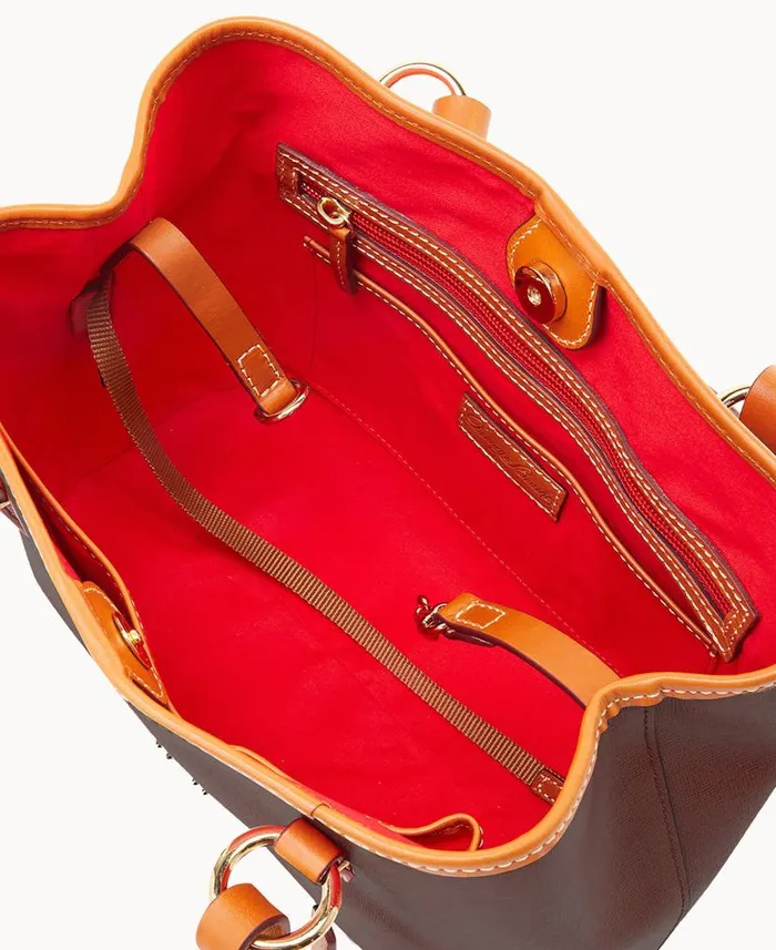 Saffiano Small Briana Amber Woman Dooney and Bourke Satchels
