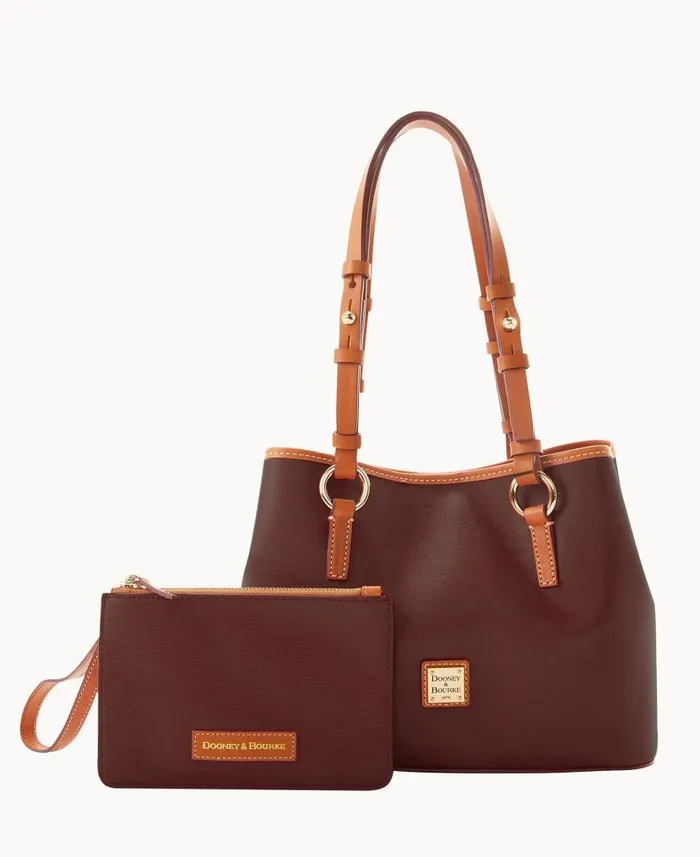 Saffiano Small Briana Amber Woman Dooney and Bourke Satchels