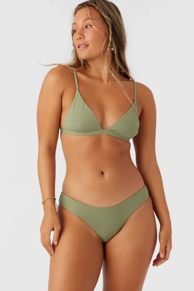 SALTWATER SOLIDS MATIRA HIPSTER CHEEKY BOTTOMS Oil Green Women O039NEILL Sale