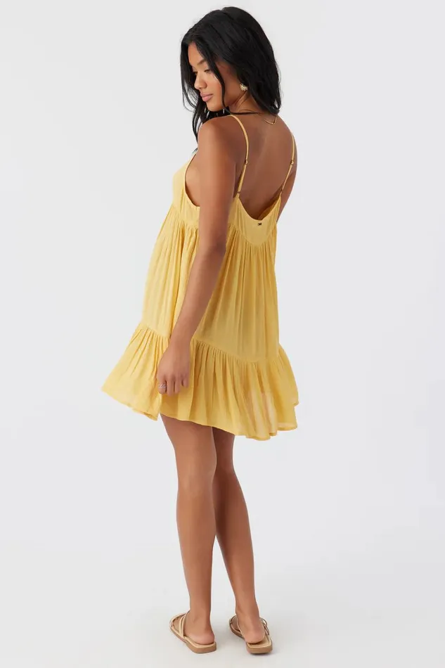 SALTWATER SOLIDS RILEE SWIM COVERUP DRESS Mimosa Women O039NEILL Swim