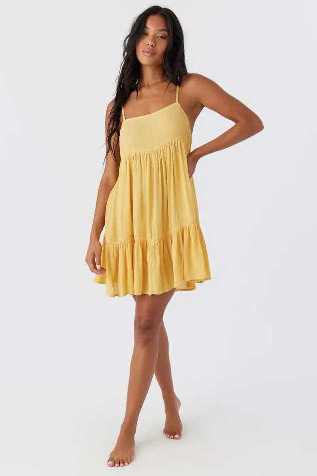 SALTWATER SOLIDS RILEE SWIM COVERUP DRESS Mimosa Women O039NEILL Swim