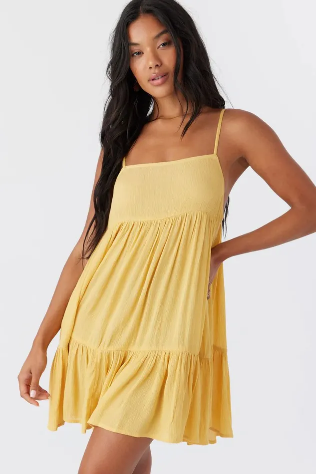 SALTWATER SOLIDS RILEE SWIM COVERUP DRESS Mimosa Women O039NEILL Swim