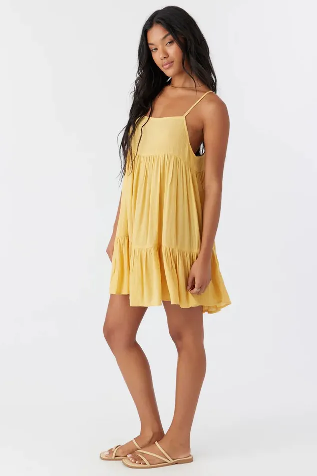 SALTWATER SOLIDS RILEE SWIM COVERUP DRESS Mimosa Women O039NEILL Swim