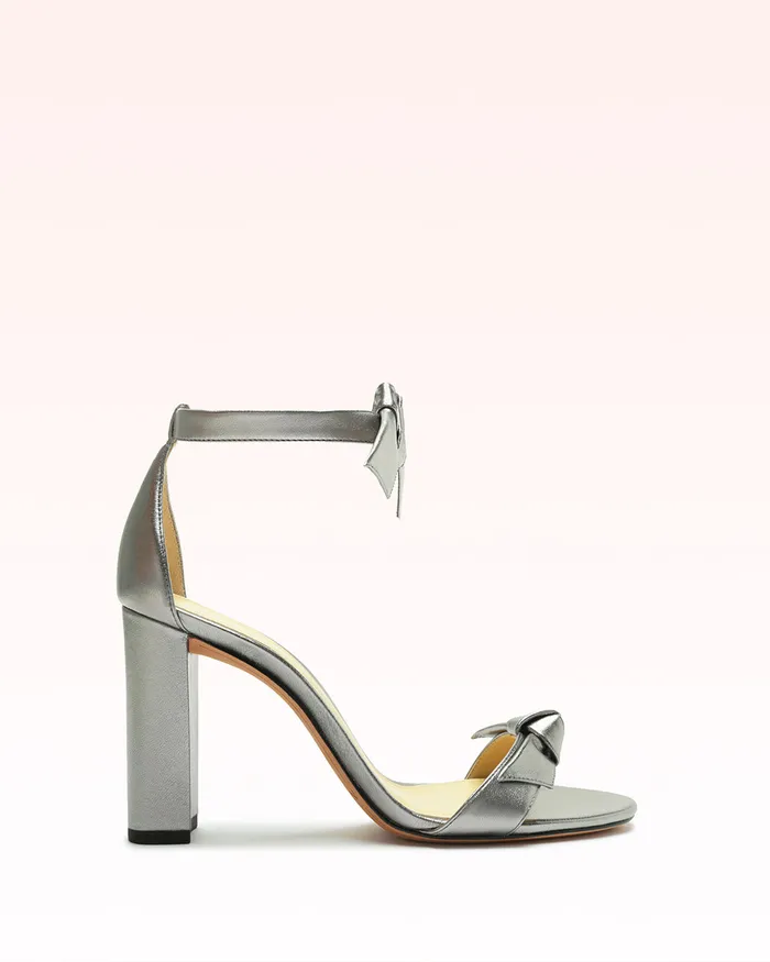 Sandals Women Alexandre Birman Clarita Block 90 Metallic Graphite Graphite