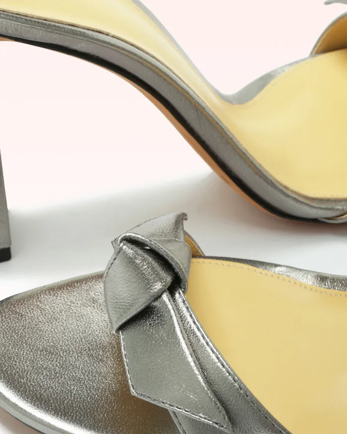 Sandals Women Alexandre Birman Clarita Block 90 Metallic Graphite Graphite