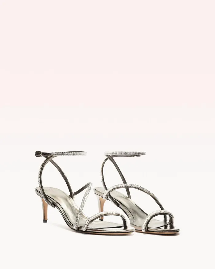 Sandals Women Alexandre Birman Leah Zircone 60 Pewter
