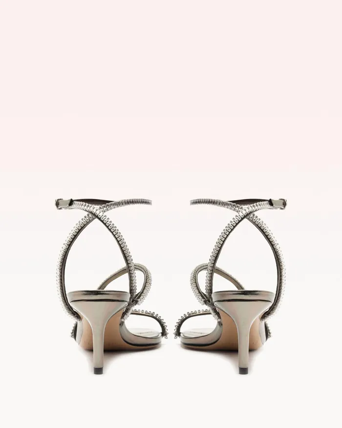 Sandals Women Alexandre Birman Leah Zircone 60 Pewter
