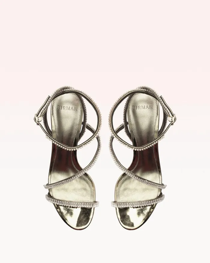 Sandals Women Alexandre Birman Leah Zircone 60 Pewter