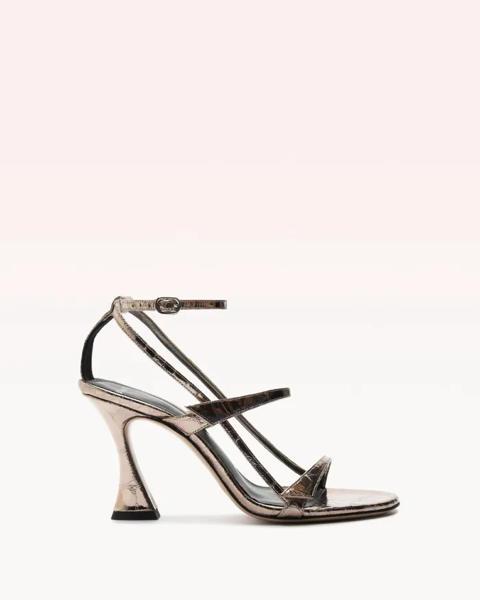 Sandals Women Alexandre Birman Tita Cage 85 Light Grafite