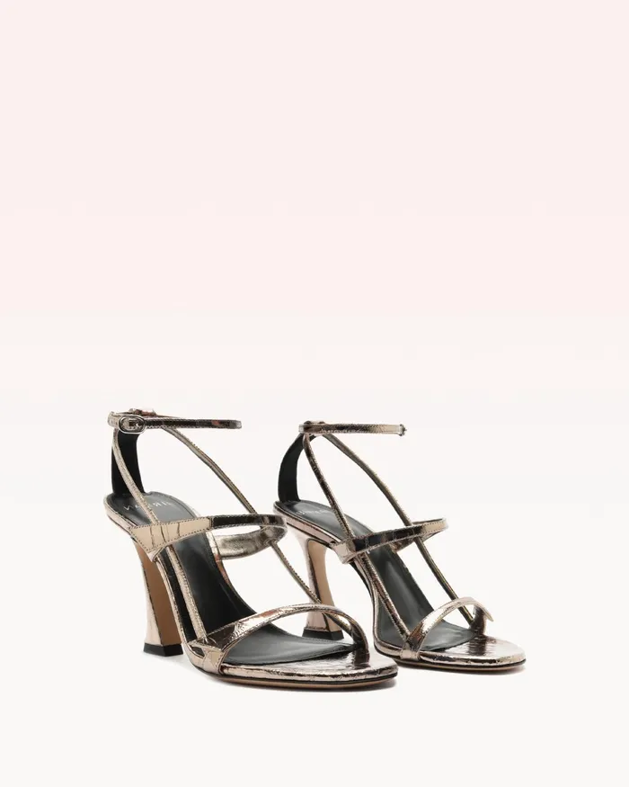 Sandals Women Alexandre Birman Tita Cage 85 Light Grafite