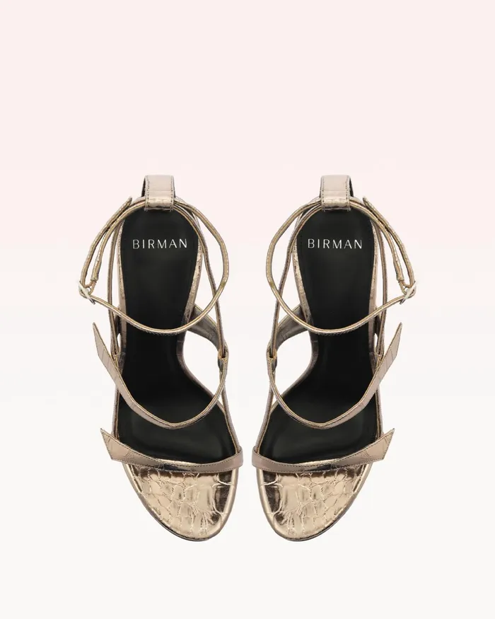 Sandals Women Alexandre Birman Tita Cage 85 Light Grafite