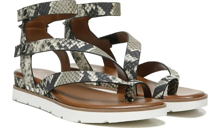 Sandals Women Franco Sarto Franco Daven Gladiator Sandal Roccia Snake Faux Leather