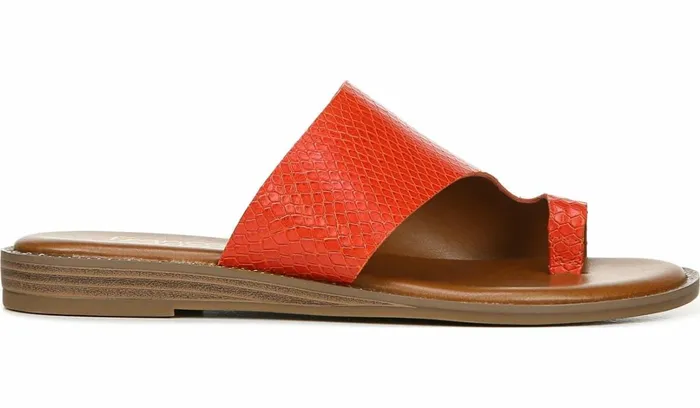 Sandals Women Franco Sarto Franco Gem Sandal Bright Orange Leather