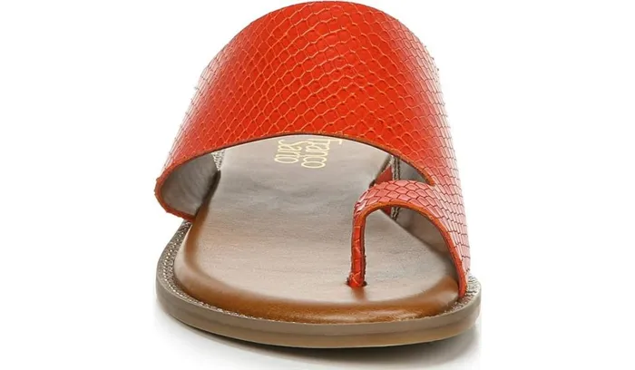 Sandals Women Franco Sarto Franco Gem Sandal Bright Orange Leather