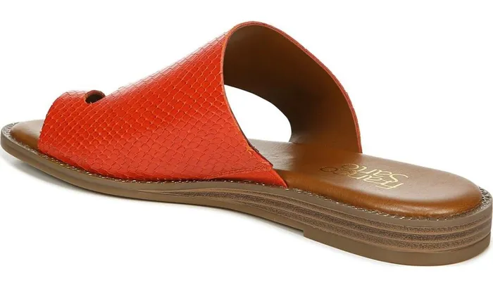 Sandals Women Franco Sarto Franco Gem Sandal Bright Orange Leather