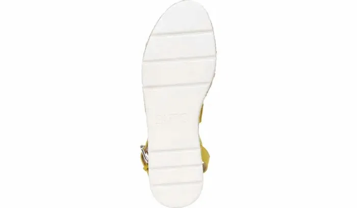 Sandals Women Franco Sarto Sarto Calvin 2 Wedge Sandal Yellow Suede
