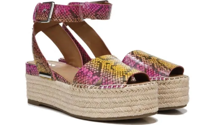 Sandals Women Franco Sarto Sarto Lexie 3 Espadrille Platform Sandal Multi Leather