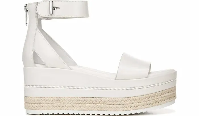 Sandals Women Franco Sarto Sarto Messina Espadrille Wedge Sandal Putty Leather