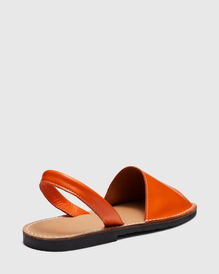 SARGENT PAPAYA Flat Sandals NOVO Shoes Women