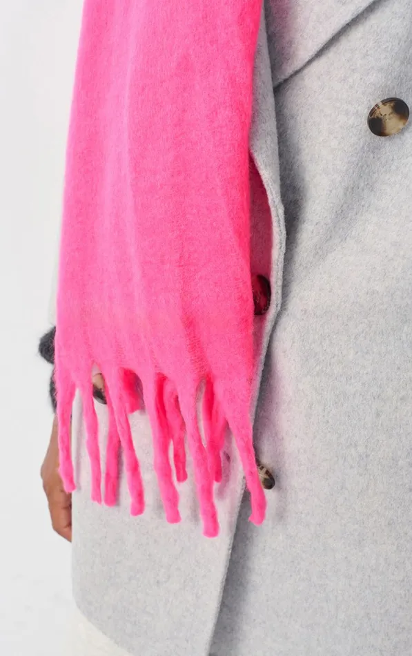 Scarf Zinaco Fluo Pink WomenMen American Vintage Scarves And Shawls