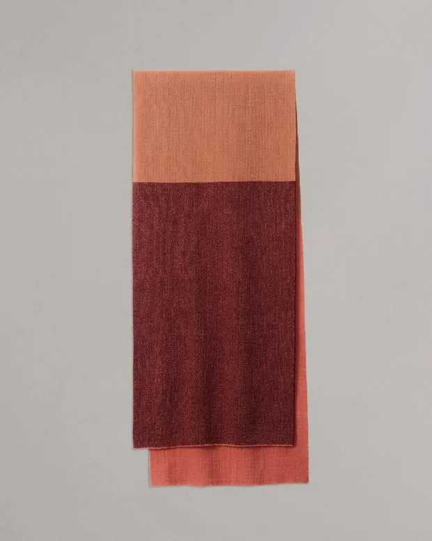 Scarves and Ponchos WomenMen Rag and Bone Mille Virgin Wool Scarf Wine Multi