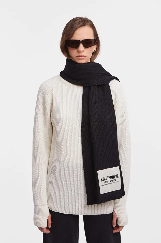 Scarves Women Stutterheim Wrap Scarf Black