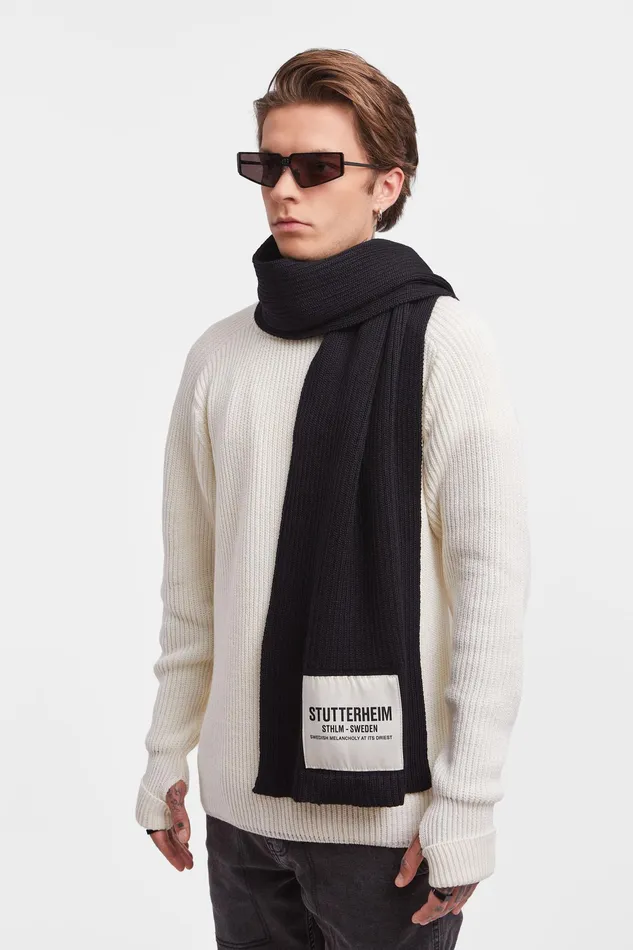 Scarves Women Stutterheim Wrap Scarf Black