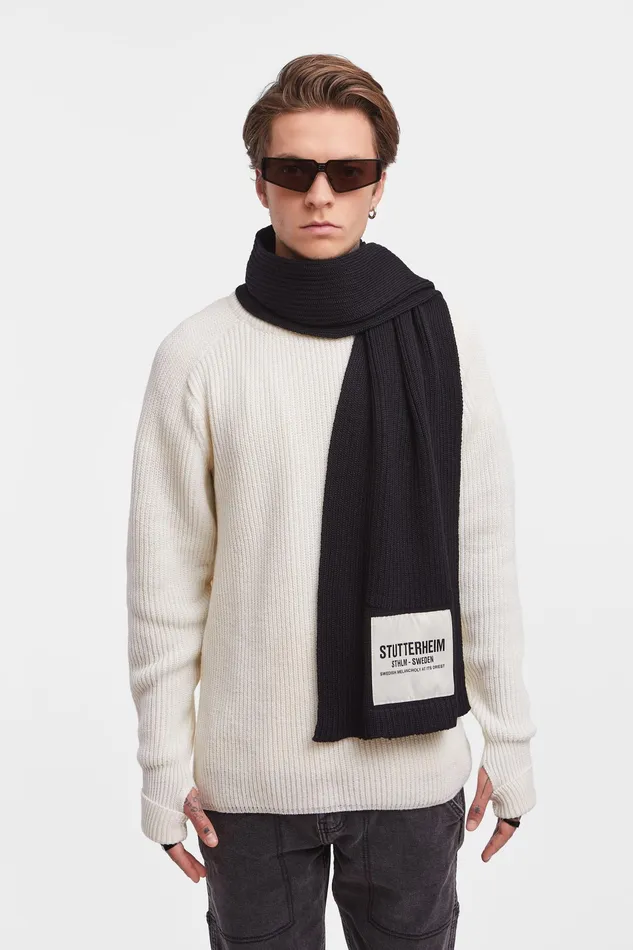 Scarves Women Stutterheim Wrap Scarf Black