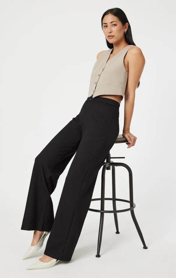 Sherry Wide Leg In Black Move Stretch Women Mavi Jeans Pants