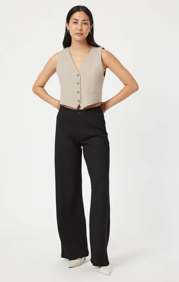 Sherry Wide Leg In Black Move Stretch Women Mavi Jeans Pants Sherry Wide Leg In Black Move Stretch Women Mavi Jeans Pants