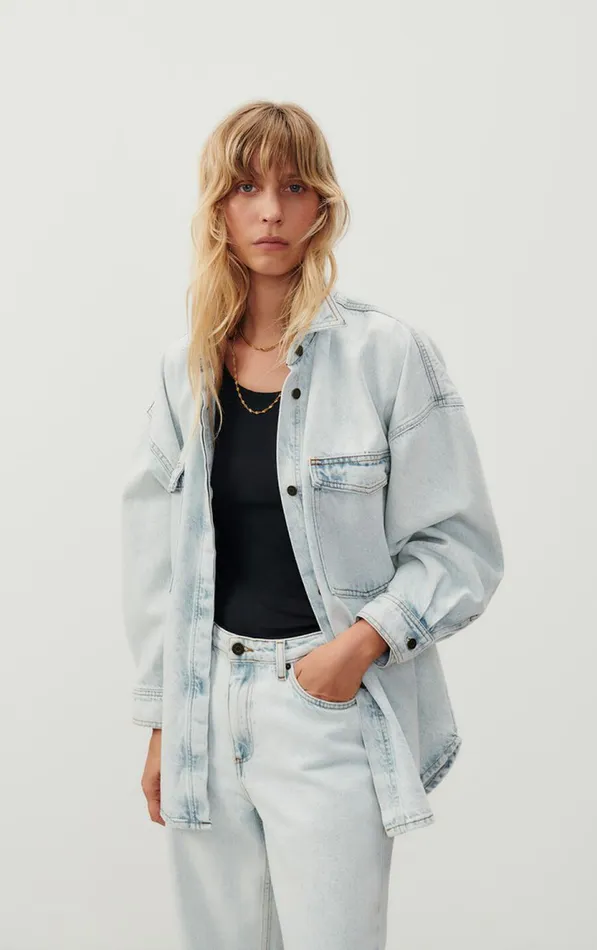 Shirt Joybird Winter Bleached Women American Vintage Shirts