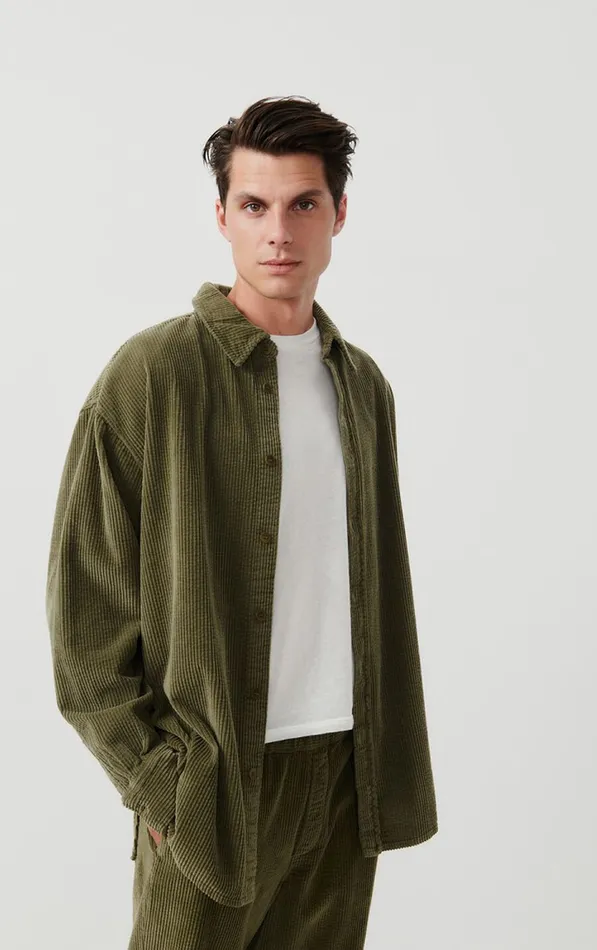 Shirt Padow Khaki Vintage Men American Vintage Shirts